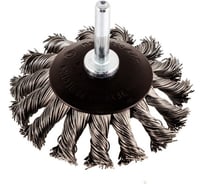 Кордщетка дисковая с хвостовиком для дрели Rockforce 75мм/1/100 RF-BCK103(51504)