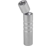 Головка свечная 12-гранная с шарниром 14 мм, 3/8"DR, 70 мм Rockforce RF-807314BM