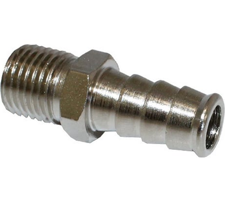 Адаптер резьба наружная 1/4" - елочка 8 мм под шланг Русский Мастер РМ-78286