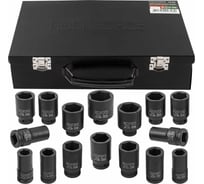 Набор торцевых головок шестигранных ударных глубоких 16 предметов, 3/4"DR Rockforce RF-6162-5MPB