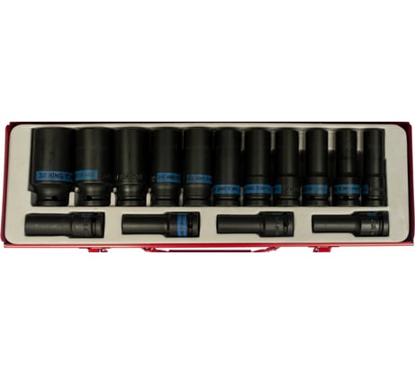 Набор ударных глубоких торцевых головок KING TONY 1/2 шестигранные 10-32 мм 15 шт 4415MP03