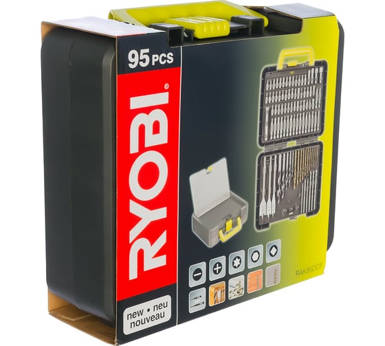 Набор бит и сверл (95 предметов) Ryobi RAK95DDF 5132002278