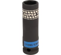 Торцевая ударная головка KING TONY глубокая, 1/2", 17 мм, тонкостенная 441517M