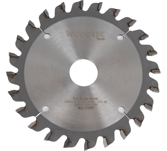 Диск подрезной для форматно-раскроечных станков KON 120x22x3.1-4.3 мм, Z=24 Woodtec ВИ 290681 1