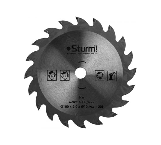 Диск пильный Sturm (100х10 мм; 20Т) для CS5010Li CS5010Li-990