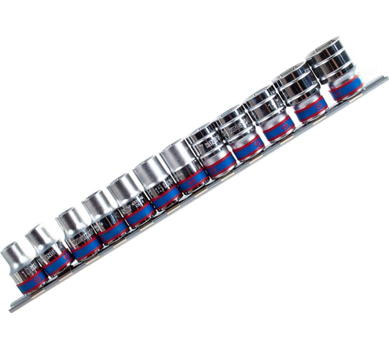 Набор шестигранных торцевых головок 1/2", 10-24мм, 12шт KING TONY 4312MR8