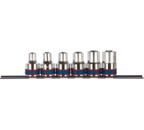 Набор торцевых головок 1/2", TORX Е-стандарт, Е10-Е20, 6шт KING TONY 4106PR
