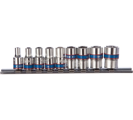 Набор шестигранных торцевых головок 1/4", 4-13мм, 9шт KING TONY 2509MR 1