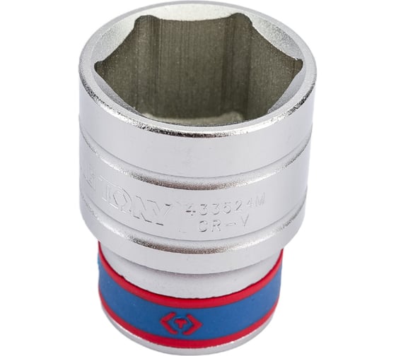 Торцевая стандартная шестигранная головка 1/2", 24мм KING TONY 433524M