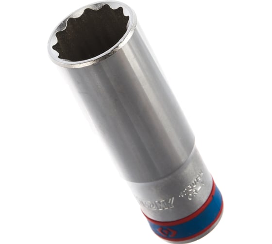 Торцевая глубокая двенадцатигранная головка 1/2", 19мм KING TONY 423019M