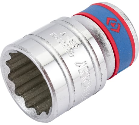 Торцевая стандартная двенадцатигранная головка 1/2", 19мм KING TONY 433019M
