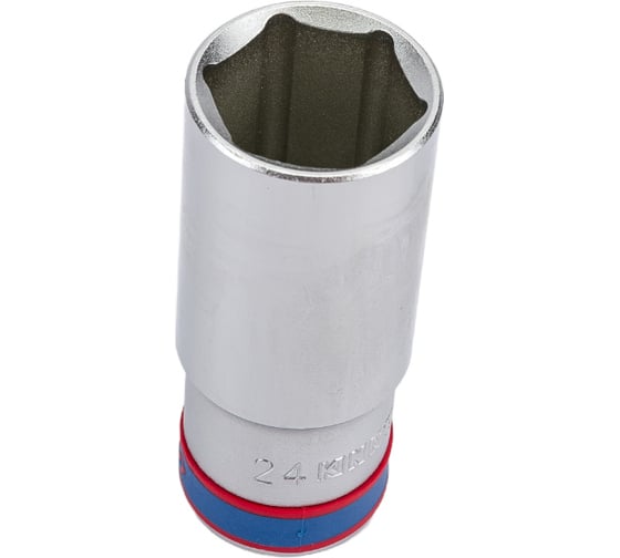 Торцевая глубокая шестигранная головка 1/2", 24мм KING TONY 423524M