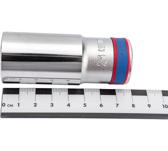 Торцевая глубокая шестигранная головка 1/2", 24мм KING TONY 423524M