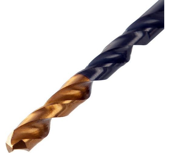 Сверло по металлу Golden Tip 4.5 мм, HSS-Tin, 10 шт, DIN 338 Denzel 717211