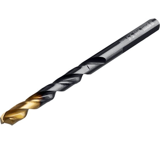Сверло по металлу Golden Tip 5.5 мм, HSS-Tin, 10 шт, DIN 338 Denzel 717214
