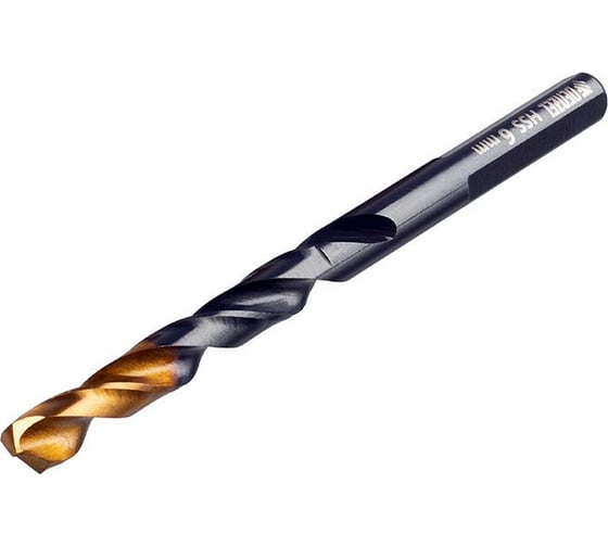 Сверло по металлу Golden Tip 6 мм, HSS-Tin, 10 шт, DIN 338 Denzel 717215