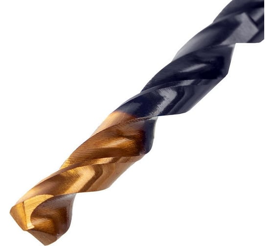 Сверло по металлу Golden Tip 6 мм, HSS-Tin, 10 шт, DIN 338 Denzel 717215