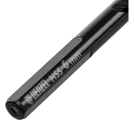 Сверло по металлу Golden Tip 6 мм, HSS-Tin, 10 шт, DIN 338 Denzel 717215