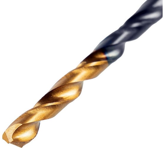 Сверло по металлу Golden Tip 3 мм, HSS-Tin, 10 шт, DIN 338 Denzel 717205