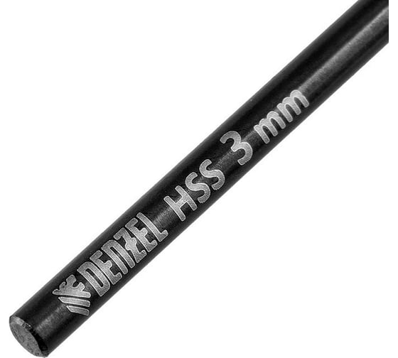 Сверло по металлу Golden Tip 3 мм, HSS-Tin, 10 шт, DIN 338 Denzel 717205