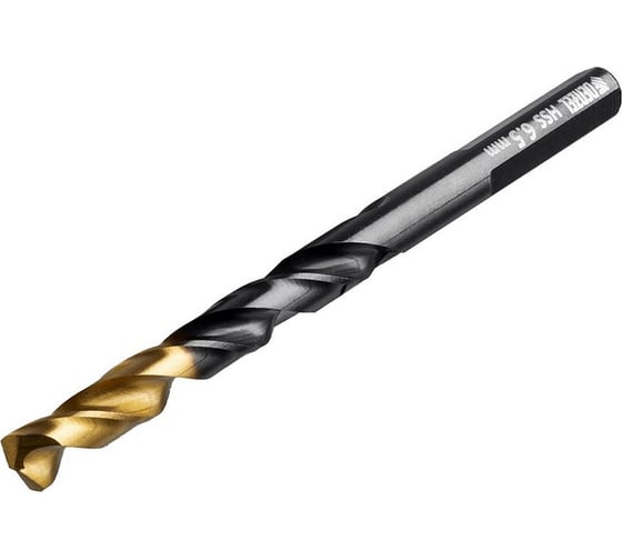 Сверло по металлу Golden Tip 6.5 мм, HSS-Tin, 10 шт, DIN 338 Denzel 717216