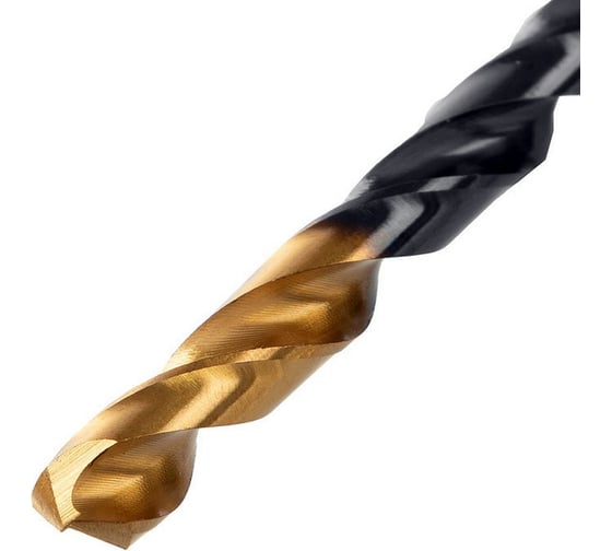 Сверло по металлу Golden Tip 6.5 мм, HSS-Tin, 10 шт, DIN 338 Denzel 717216
