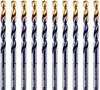 Сверло по металлу Golden Tip 5 мм, HSS-Tin, 10 шт, DIN 338 Denzel 717213