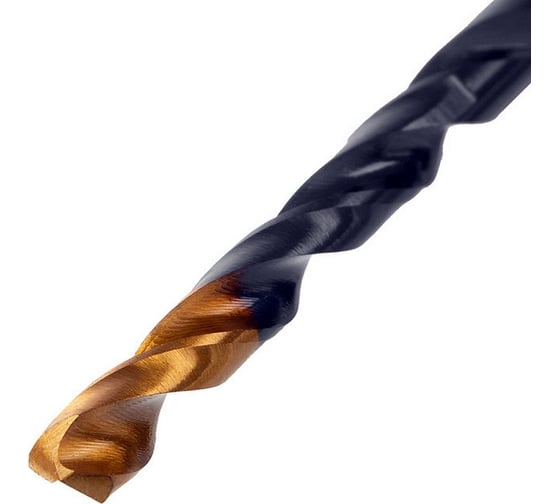 Сверло по металлу Golden Tip 5 мм, HSS-Tin, 10 шт, DIN 338 Denzel 717213