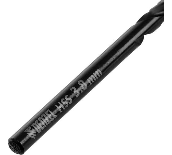 Сверло по металлу Golden Tip 3.8 мм, HSS-Tin, 10 шт, DIN 338 Denzel 717208