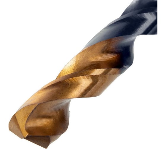 Сверло по металлу Golden Tip 10 мм, HSS-Tin, 8 шт, DIN 338 Denzel 717222