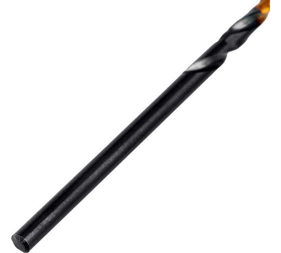 Сверло по металлу Golden Tip 2 мм, HSS-Tin, 10 шт, DIN 338 Denzel 717203