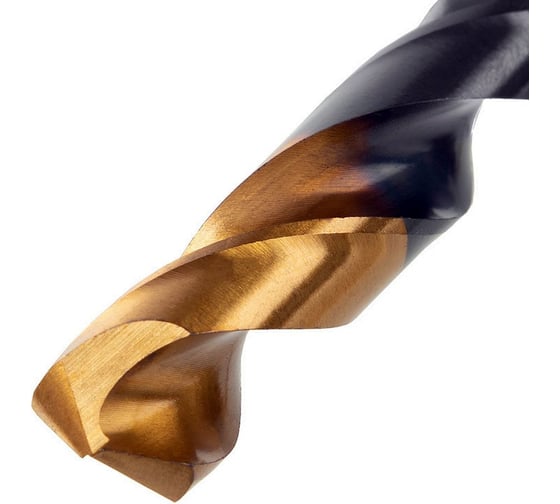 Сверло по металлу Golden Tip 12 мм, HSS-Tin, 6 шт, DIN 338 Denzel 717224