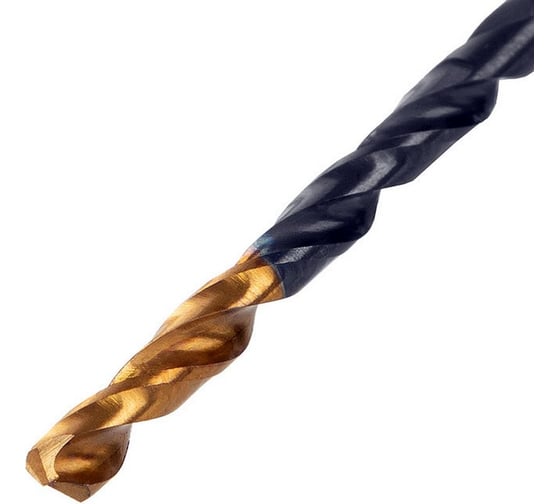 Сверло по металлу Golden Tip 3.2 мм, HSS-Tin, 10 шт, DIN 338 Denzel 717206