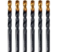 Сверло по металлу Golden Tip 11 мм, HSS-Tin, 6 шт, DIN 338 Denzel 717223