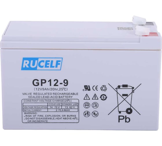Аккумуляторная батарея GP 12-9 RUCELF КА-00008600