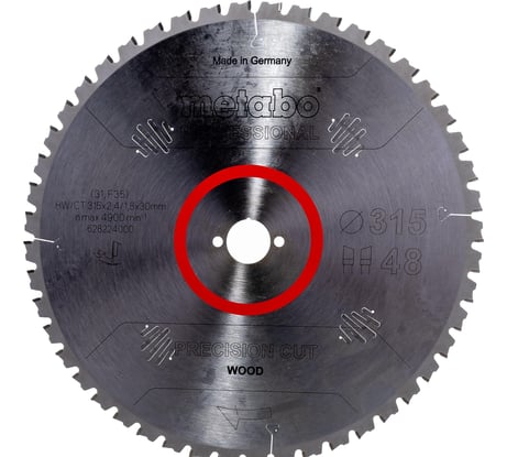 Диск пильный (315х30 мм; Z48WZ) Metabo 628224000