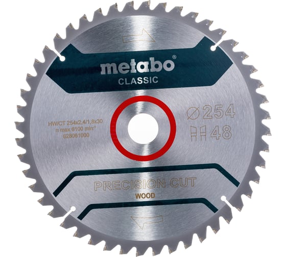 Диск пильный (254x30 мм; Z48WZ) Metabo 628061000