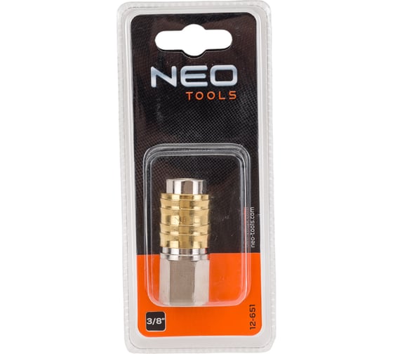 Муфта быстросъемная к компрессору F 3/8 NEO Tools 12-651