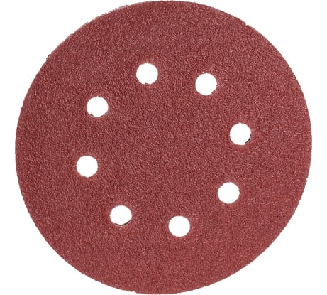 Круг абразивный шлифовальный под липучку с перфорацией 125 мм, Р60, 5 шт On 19-05-043
