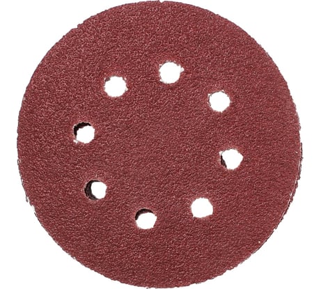 Круг абразивный шлифовальный под липучку с перфорацией 125 мм, Р36, 5 шт On 19-05-041