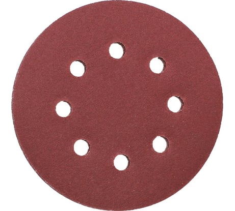 Круг абразивный шлифовальный под липучку с перфорацией 125 мм, Р180, 5 шт On 19-05-048