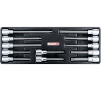 Набор головок торцевых 1/2"DR с удлиненными насадками 12 предметов, в ложементе TOPTUL GAAT1202