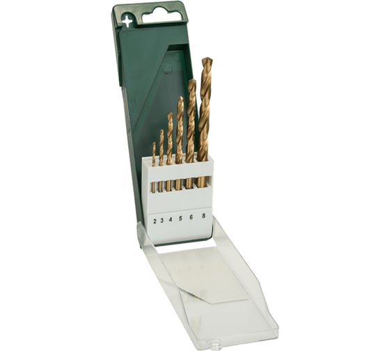 Набор сверл по металлу (6 шт; 2/3/4/5/6/8 мм; titanium) Bosch 2.609.255.113 1