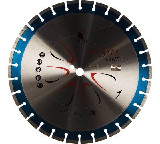 Круг алмазный сегментный 1A1RSS Master Line (450х25.4 мм) по железобетону Diam 000505 1