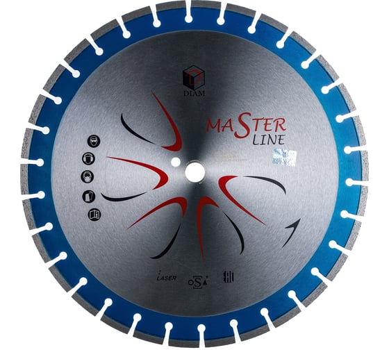 Круг алмазный сегментный 1A1RSS Master Line (450х25.4 мм) по железобетону Diam 000505