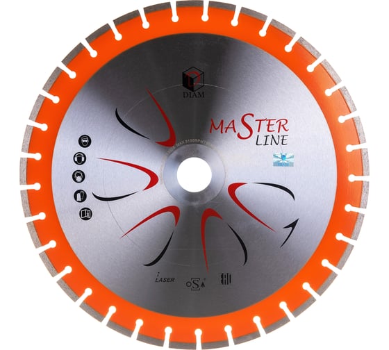 Круг алмазный сегментный 1A1RSS Универсал Master Line (500х90/50 мм) DIAM 000493 1