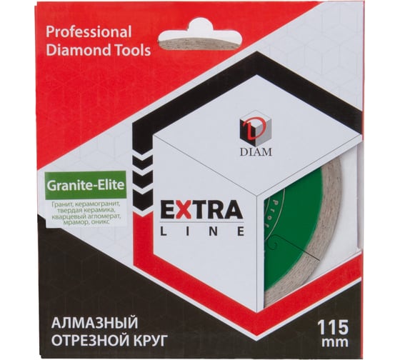 Круг алмазный 1A1R GRANITE-ELITE (115x22.2 мм) по граниту Diam 000229