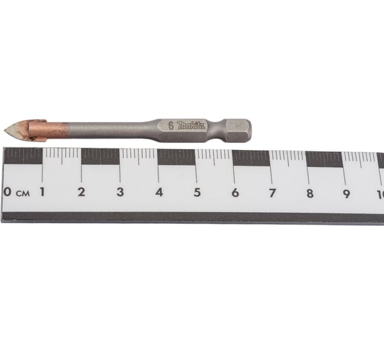 Сверло по стеклу для дрелей 1/4" 6Х65мм Makita D-15964