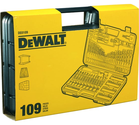 Набор бит со сверлами DEWALT 109шт DE 0109