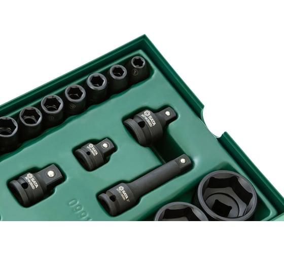 Инструментальный набор в лотке 36 предметов, под воротки 3/8" и 1/2" Sata 9914
